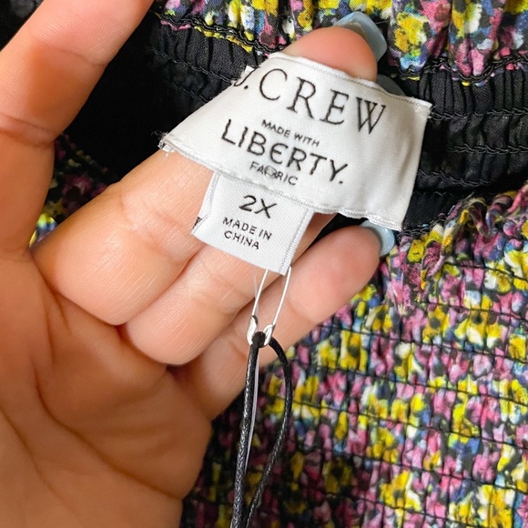 J Crew Liberty Fabric NWT! Organic Cotton Ditsy Floral Daydream Dress Size: 2X - Picture 4 of 8